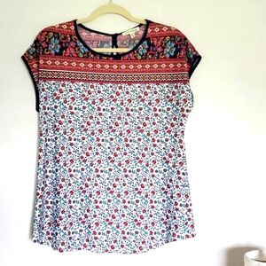 Women’s Floral Boho blouse Faith and Joy Size M